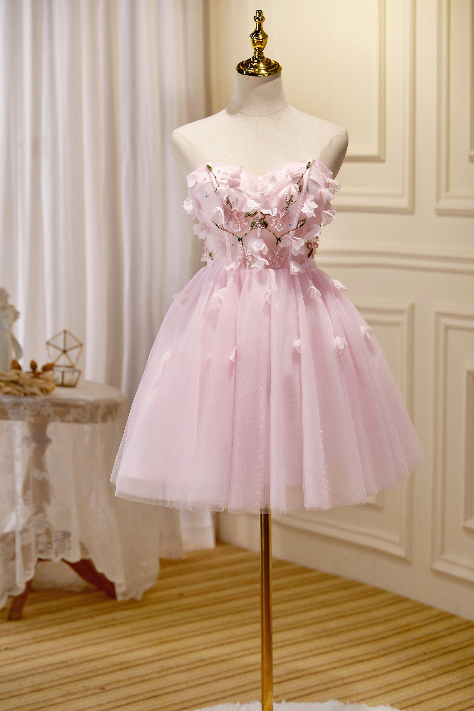 Wisteria A-Line Tulle Short Homecoming Dress