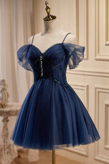 Samara A-Line V-Neck Tulle Homecoming Dress