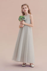 A-Line Chic Ankle Length Tulle Flower Girl Dress Online