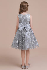 A-Line Chic Bow Tulle Flower Girl Dress Online