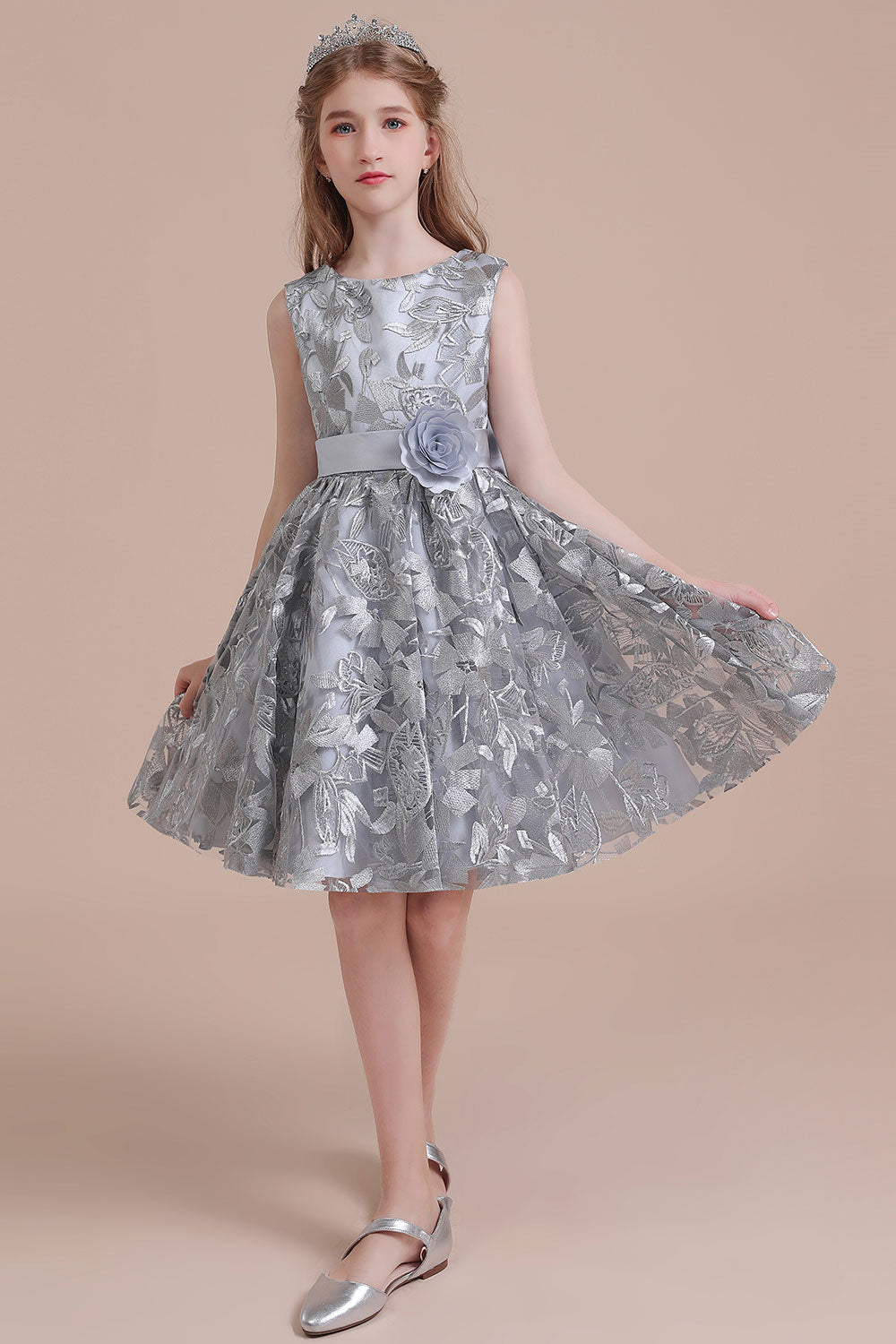 A-Line Chic Bow Tulle Flower Girl Dress Online