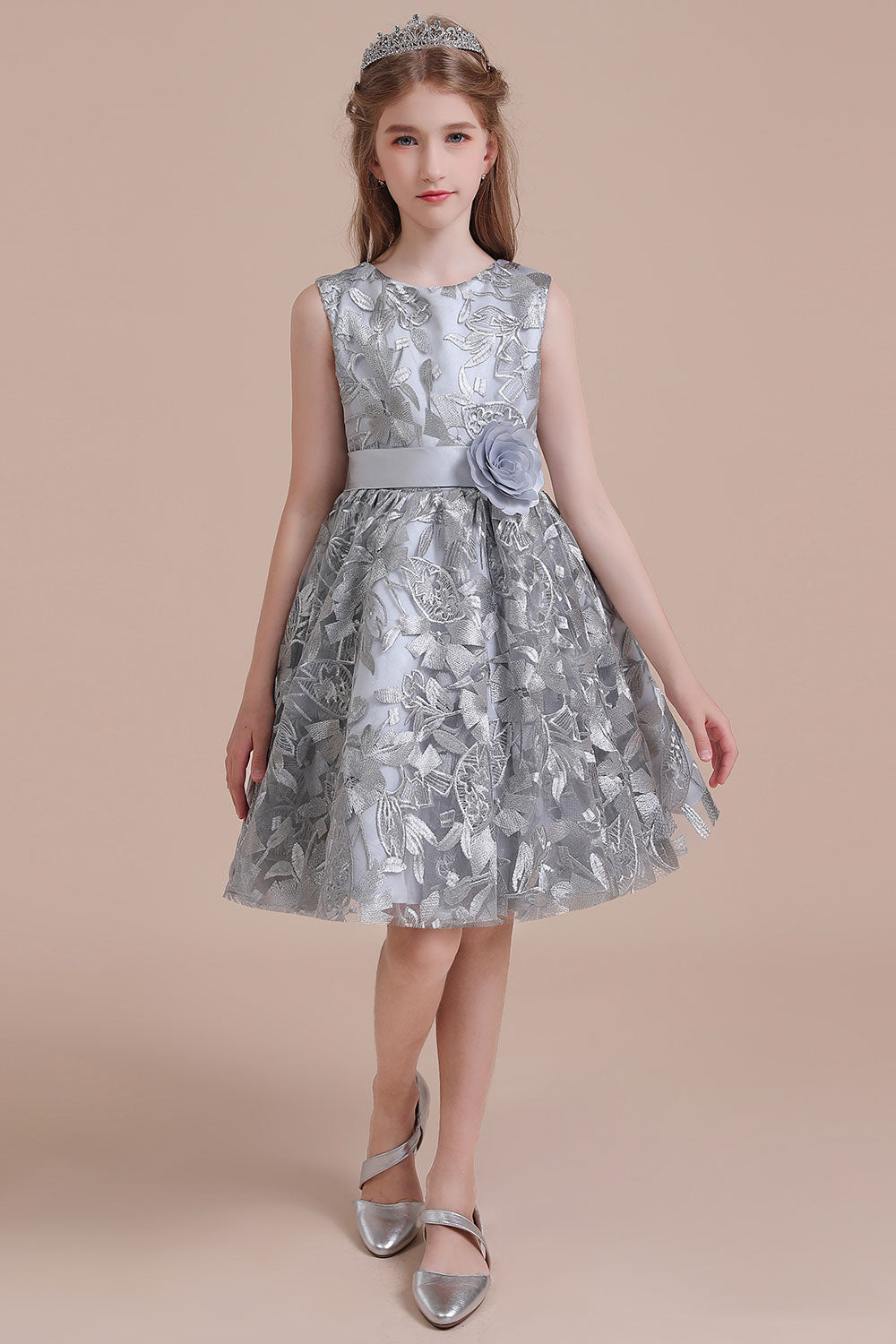 A-Line Chic Bow Tulle Flower Girl Dress Online