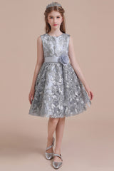 A-Line Chic Bow Tulle Flower Girl Dress Online