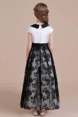 A-Line Cute Lace Cap Sleeve Flower Girl Dress On Sale