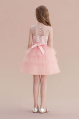 A-Line Graceful Layered Tulle Flower Girl Dress Online