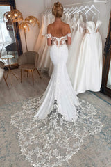 Amazing Lace Wedding Dress Mermaid Off-the-Shoulder