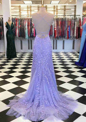 Amazing Laced Prom Dress/Evening Dress with Crystal and Mermaid/Trumpet Scoop Neck Sleeves