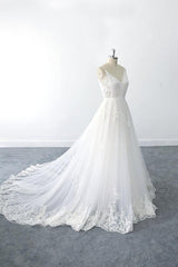 Amazing Ruffle Appliques Tulle A-line Wedding Dress On Sale