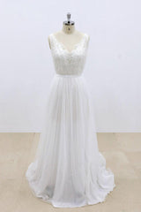 Amazing Ruffle Tulle Appliques A-line Wedding Dress On Sale