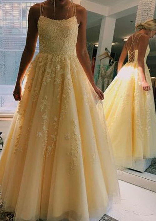 Amazing Scoop Neck Tulle Prom Dress/Evening Dress - Ball Gown Long/Floor-Length