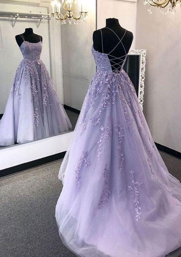 Amazing Scoop Neck Tulle Prom Dress/Evening Dress - Ball Gown Long/Floor-Length