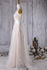 Chic Ruffle Floor Length Tulle A-line Wedding Dress Online