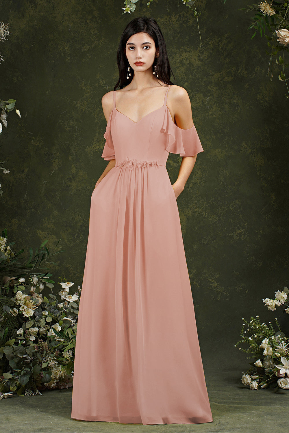 Bridesmaid dresses with pockets best sale