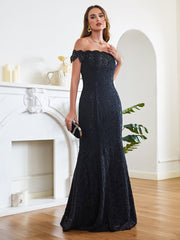 Gorgeous Off Shoulder Floor-Length Mermaid Lace Bridesmaid Dresses