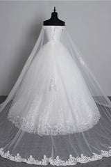 Glamorous Strapless Sweetheart Tulle Wedding Dress Sleeveless Appliques Bridal Gowns with Rhinestones On Sale