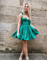 Sabrina A-Line Sweetheart Homecoming Dress with Ruffles