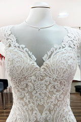 Ivory Sweetheart Lace Mermaid Wedding Dresses