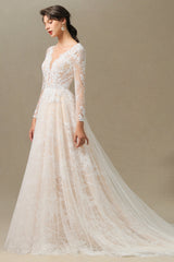 Long Sleeves Lace Wedding Dress Online