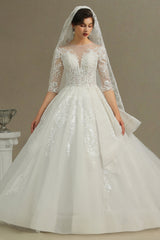 Long Sleeves Lace Wedding Dress Luxury Online