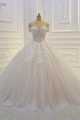 Luxury Ball Gown Strapless Tulle Wedding Dress Lace Appliques Sleeveless Sequined Bridal Gowns On Sale