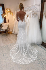 Sleeveless Mermaid Lace Wedding Dress Long Online