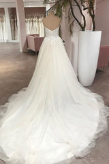 Sweetheart Princess Wedding Dress Tulle Lace Bridal Gown