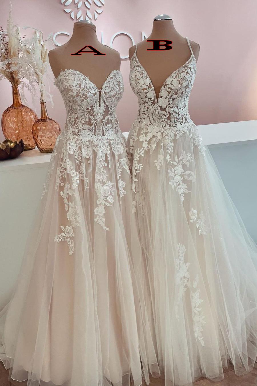 Sweetheart Wedding Dress Tulle Lace Appliques Online