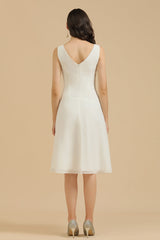 V-Neck Knee-length Chiffon Bridesmaid Dress online