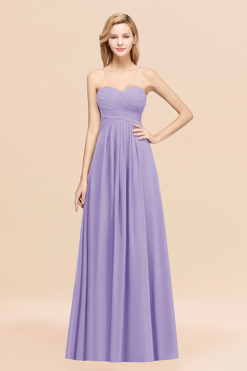 Vintage Sweetheart Long Grape Affordable Bridesmaid Dresses Online