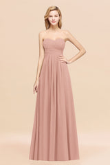 Vintage Sweetheart Long Grape Affordable Bridesmaid Dresses Online