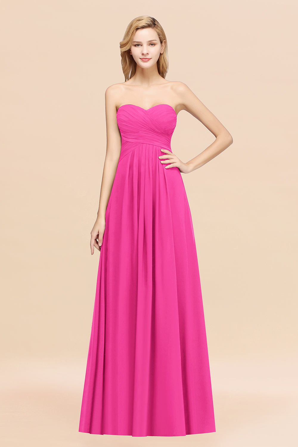 Vintage Sweetheart Long Grape Affordable Bridesmaid Dresses Online